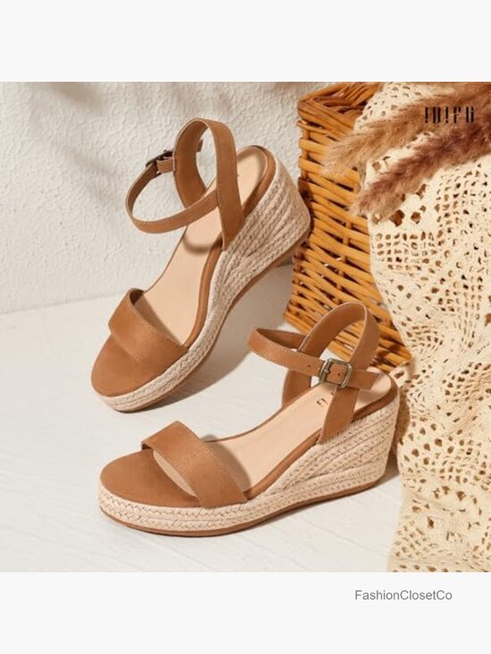 Amazon.com | DREAM PAIRS Espadrille Dressy Wedge Sandals  Espadrille Wedge Sandals Platform Open Toe Adjustable Ankle Strap Dressy Comfort